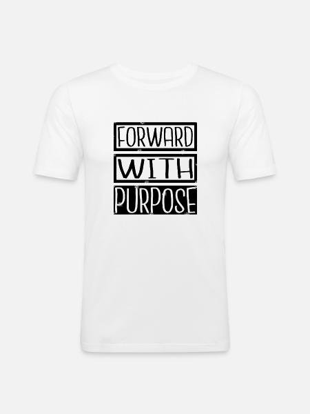Progress Growth Change Development Enthusiasm - Men's Slim Fit T-Shirt - white