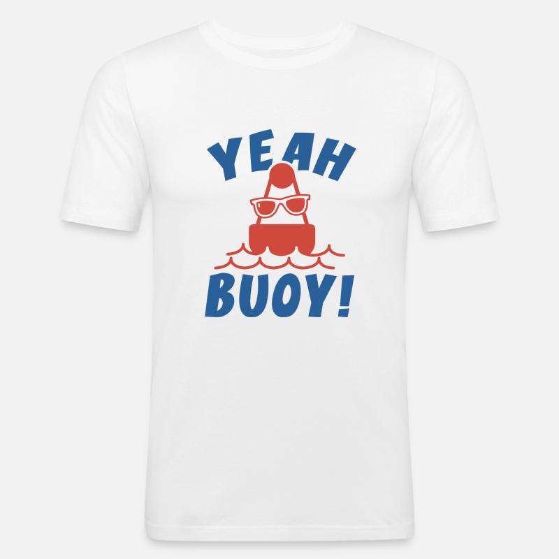Ja Boje! - Männer Slim Fit T-Shirt - Weiß
