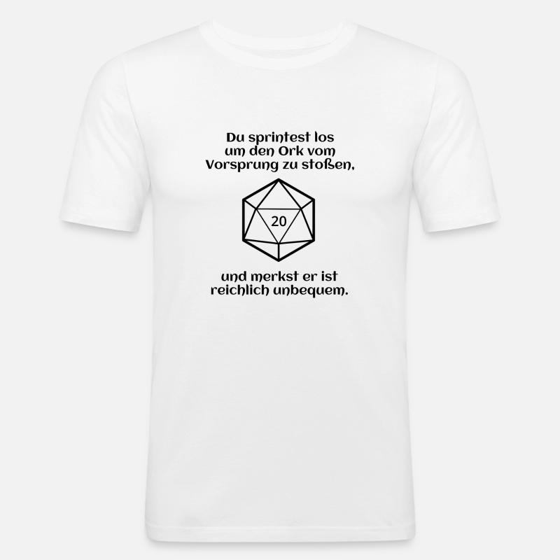 W20 - Ork - Rammen - Pech - Männer Slim Fit T-Shirt - Weiß