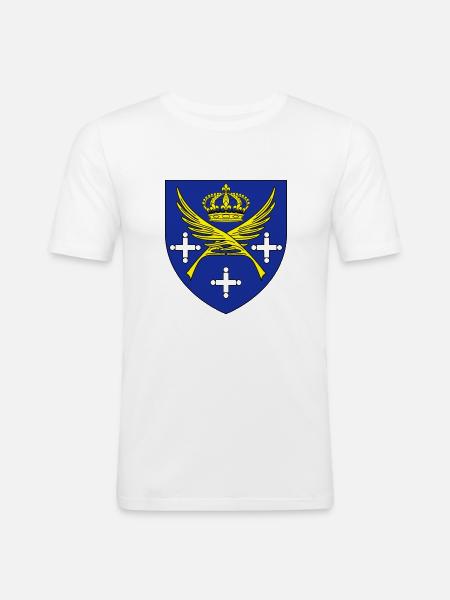 Saint Etienne Loire - Männer Slim Fit T-Shirt - Weiß