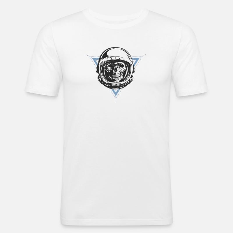 Spacemonkey - Männer Slim Fit T-Shirt - Weiß