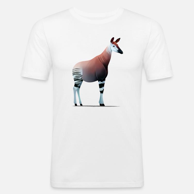 Okapi - Herre Slim Fit T-Shirt - hvid