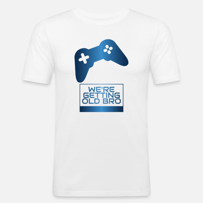 Wir werden älter, Bruder Manette - Männer Slim Fit T-Shirt - Weiß