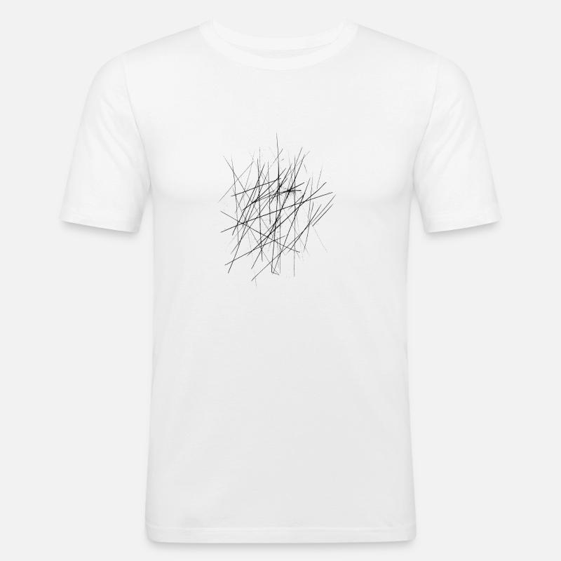 Scratch - Men's Slim Fit T-Shirt - white