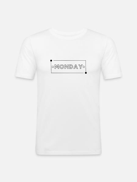 my Design 20 - Männer Slim Fit T-Shirt - Weiß