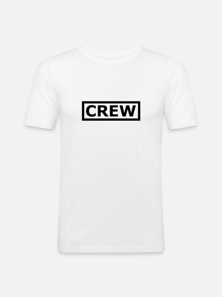 Crew - Männer Slim Fit T-Shirt - Weiß