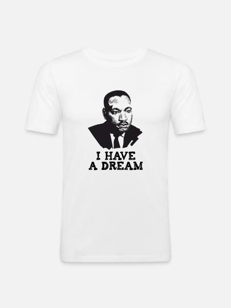 I have a Dream - Men's Slim Fit T-Shirt - white