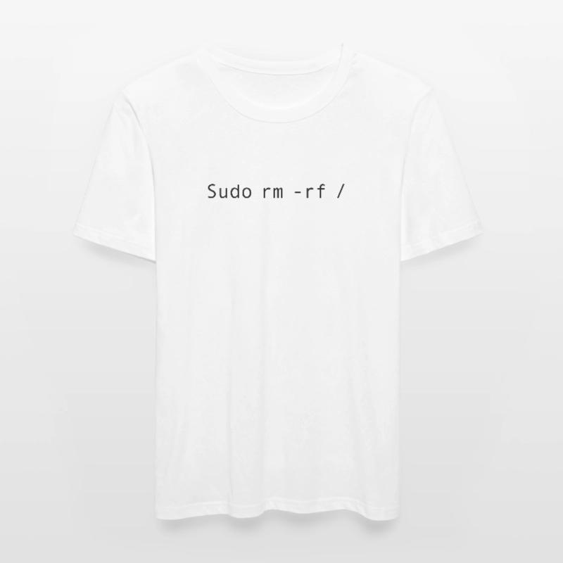 Linux-Codierung sudo rm -rf / Männer Slim Fit T-Shirt