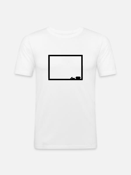 Blackboard - Men's Slim Fit T-Shirt - white