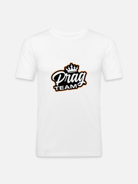 Prague Team - Men's Slim Fit T-Shirt - white