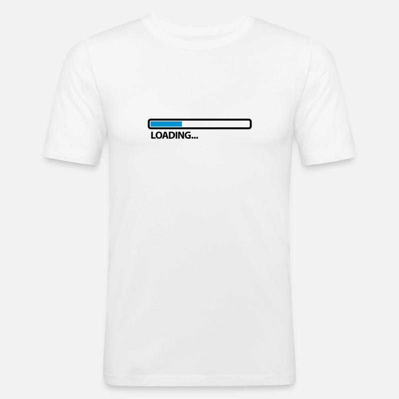 loading_2c - Men's Slim Fit T-Shirt - white