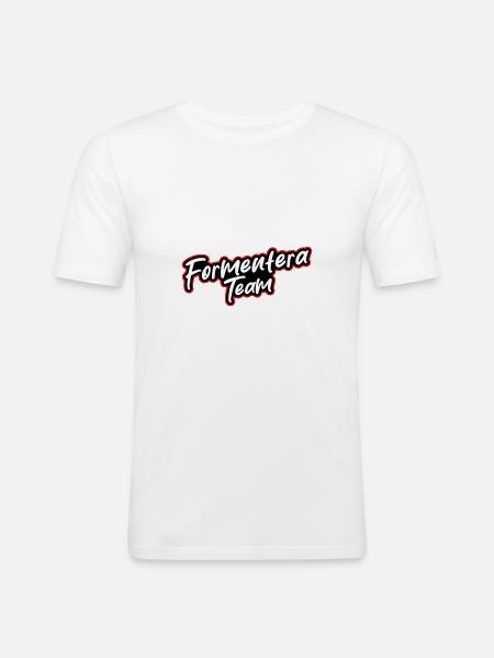Formentera Team - Men's Slim Fit T-Shirt - white