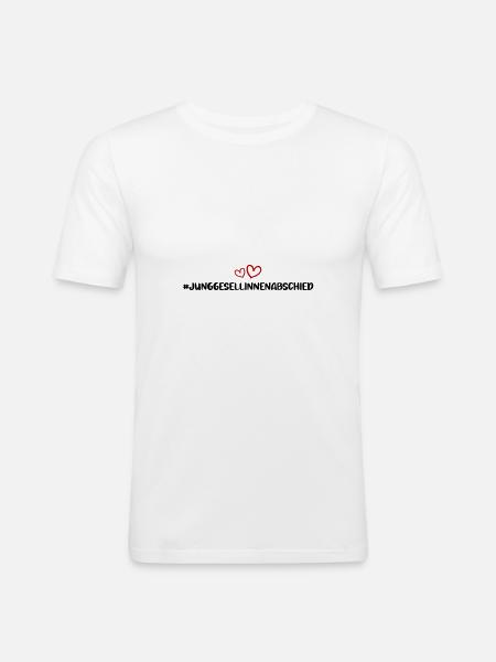 Hen Party Heart - Men's Slim Fit T-Shirt - white