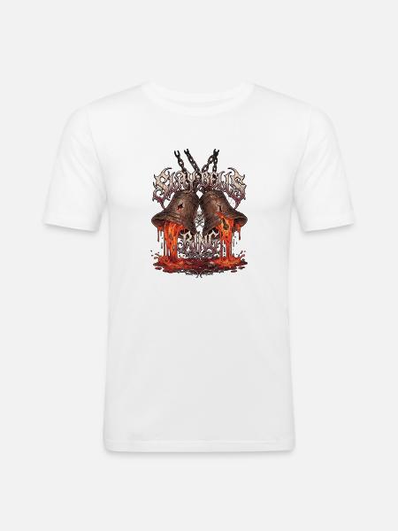 Heavy Metal Christmas - Men's Slim Fit T-Shirt - white