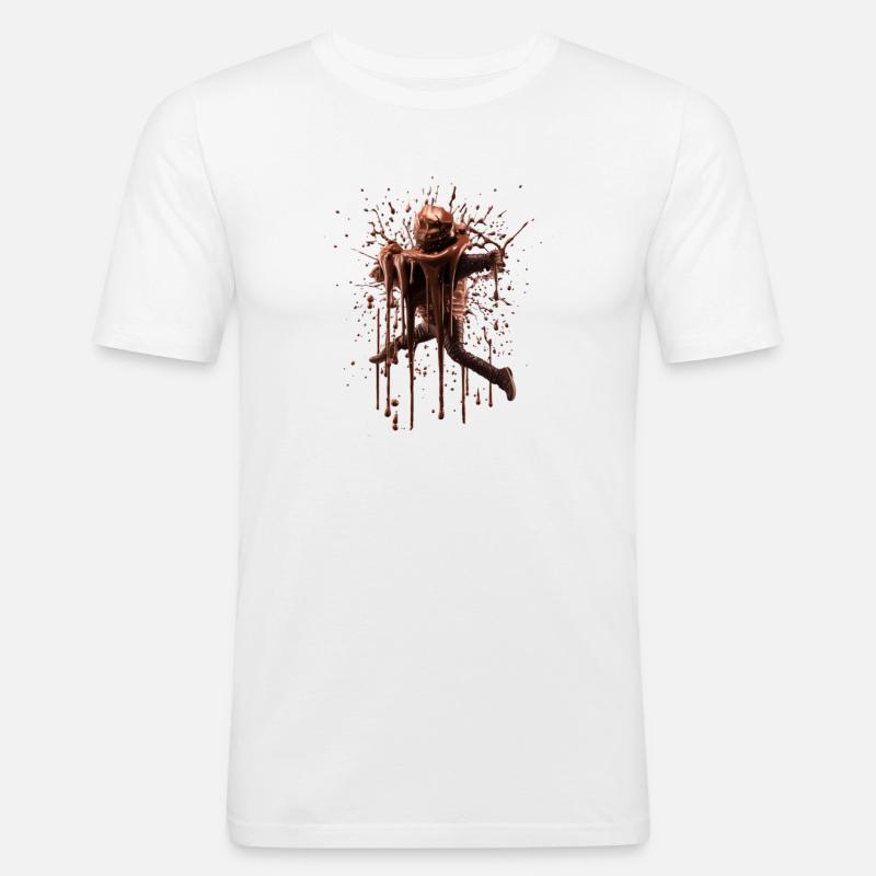 Eyecatcher - Männer Slim Fit T-Shirt - Weiß