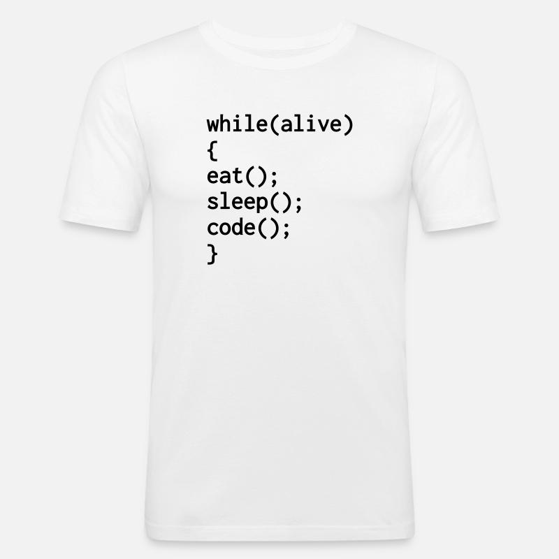 Entwickler / Informatiker / Programmierer / - Männer Slim Fit T-Shirt - Weiß