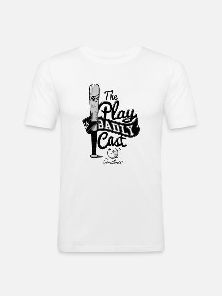 BadBat - Men's Slim Fit T-Shirt - white