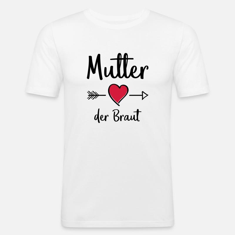 mutter der braut - Männer Slim Fit T-Shirt - Weiß