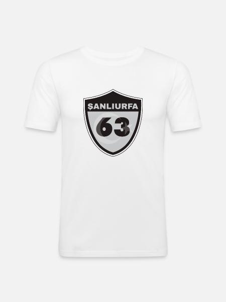Şanlıurfa - Men's Slim Fit T-Shirt - white