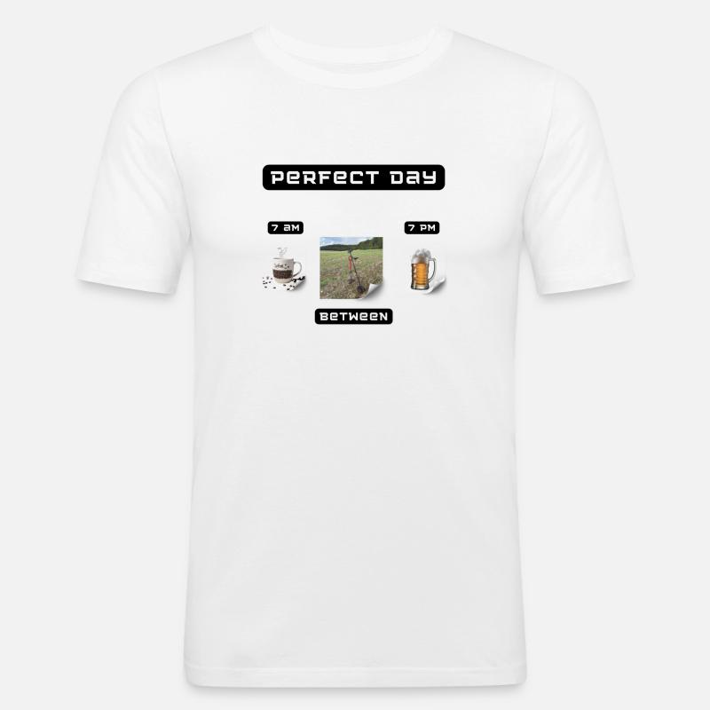 Sondelguru 2 - Männer Slim Fit T-Shirt - Weiß