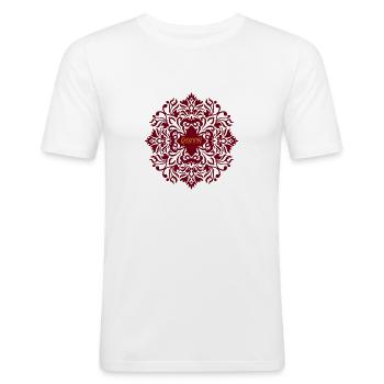 Queer - T-shirt près du corps Homme - blanc - Devant - Nik (191cm)