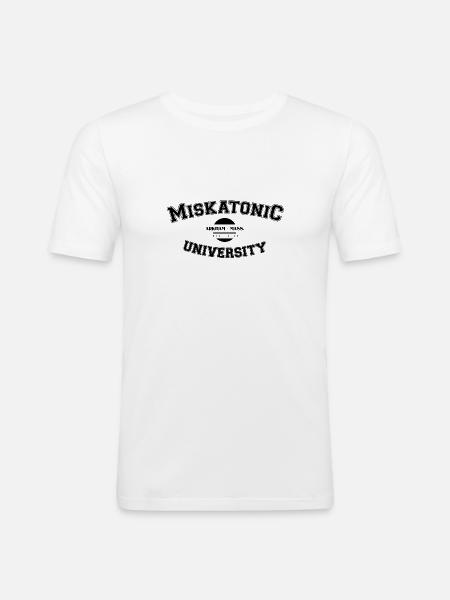 Miskatonic - T-shirt près du corps Homme - blanc