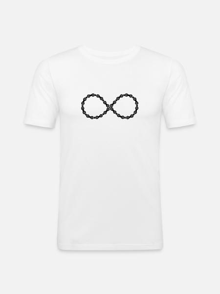 Infinity Ride - Men's Slim Fit T-Shirt - white