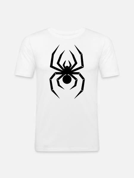 Spinne - Männer Slim Fit T-Shirt - Weiß