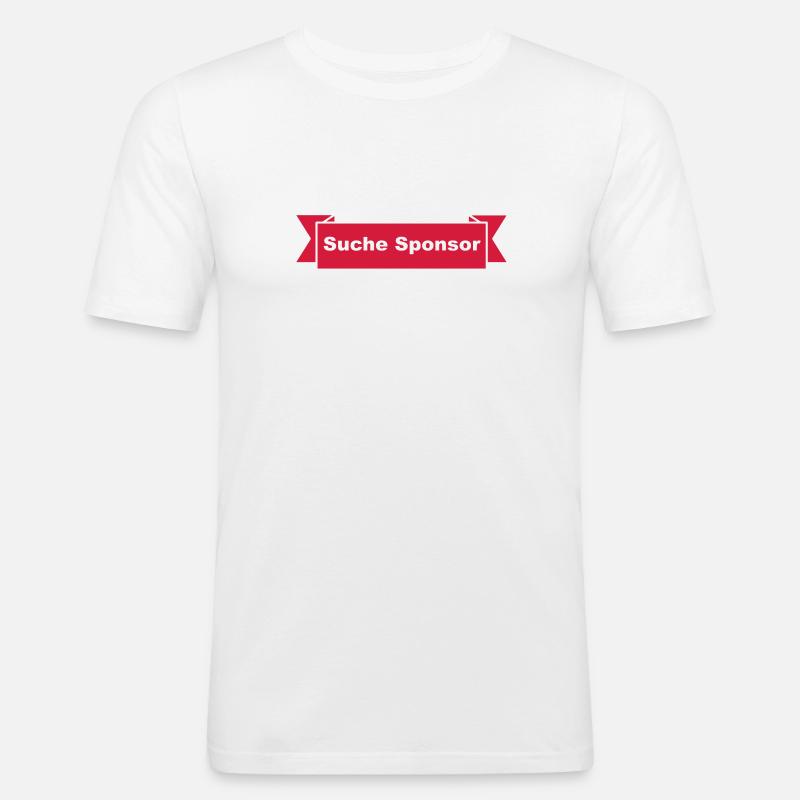 Suche Sponsor - Männer Slim Fit T-Shirt - undefined
