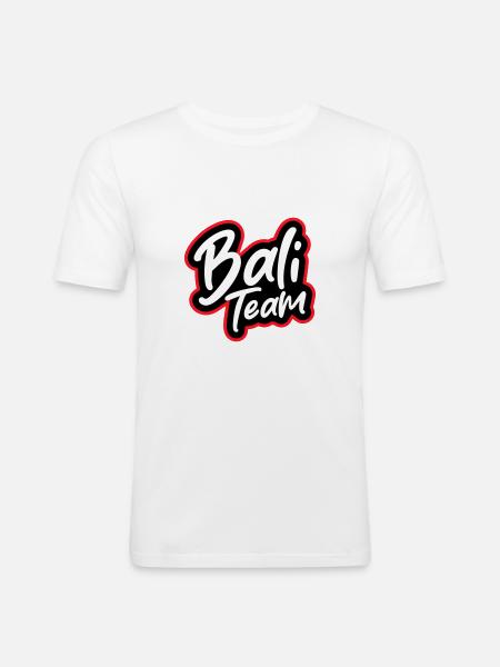 Bali Team - Men's Slim Fit T-Shirt - white