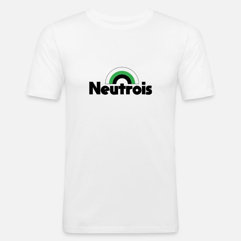 Neutrois - Männer Slim Fit T-Shirt - Weiß
