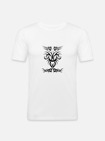 Tribal Tribal tattoo - Männer Slim Fit T-Shirt - Weiß