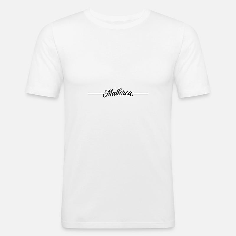 Mallorca Linie - Männer Slim Fit T-Shirt - Weiß