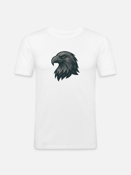 Seeadler - Männer Slim Fit T-Shirt - Weiß