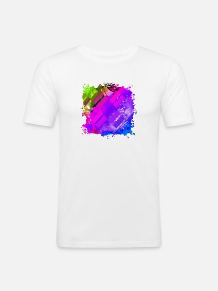 Hip Hop Rap DJ - Men's Slim Fit T-Shirt - white