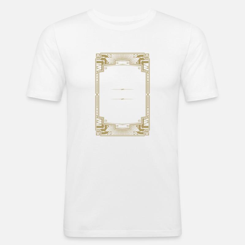 Separators · Headers · Frames - Men's Slim Fit T-Shirt - white