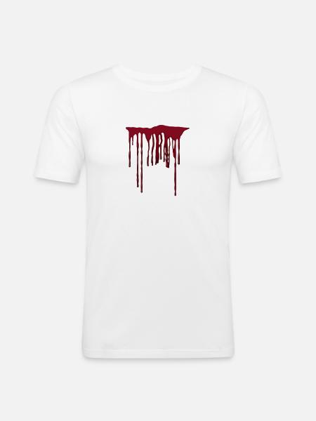 Blood Halloween / Gift Gift Idea - Men's Slim Fit T-Shirt - white