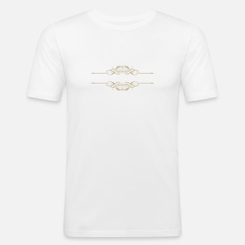Separators · Headers · Frames - Men's Slim Fit T-Shirt - white