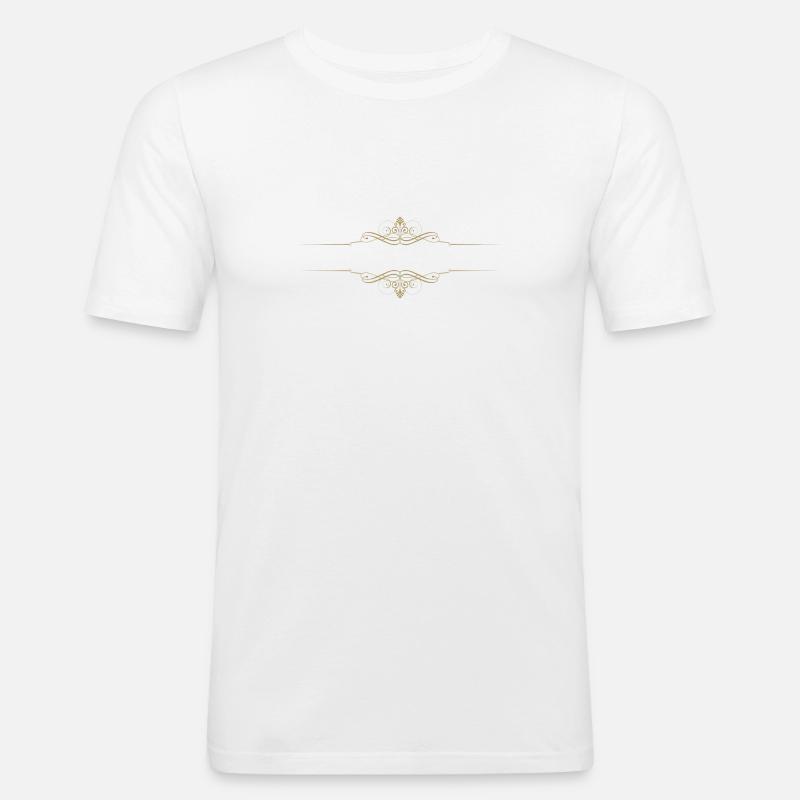 Separators · Headers · Frames - Men's Slim Fit T-Shirt - white