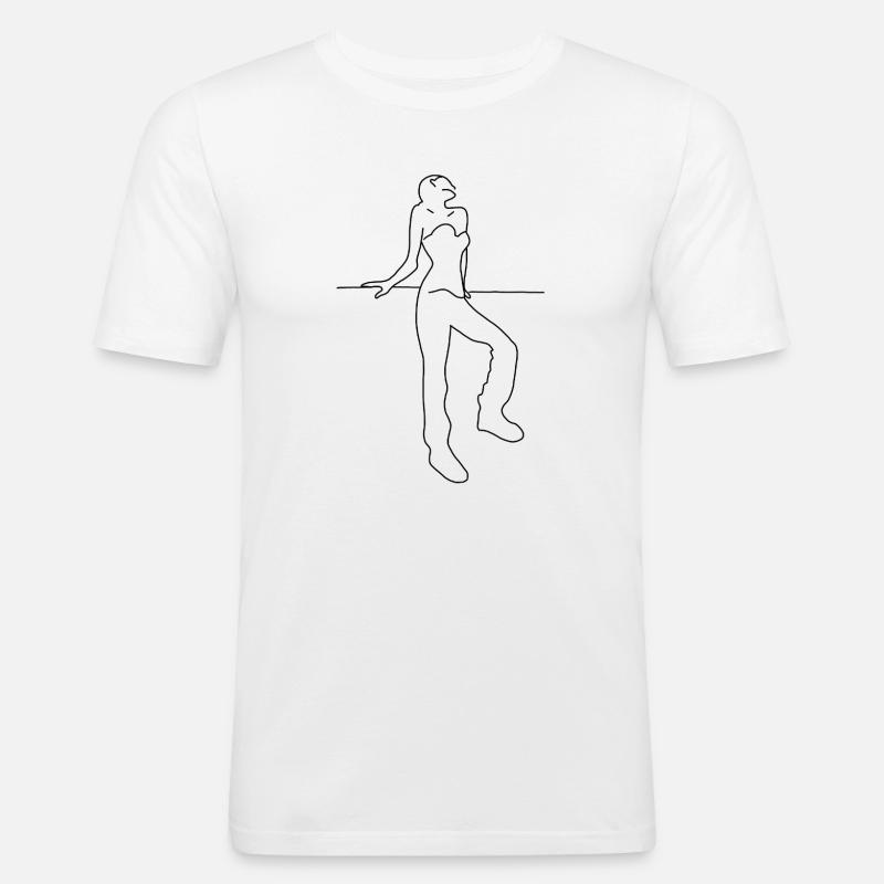 Lady - Men's Slim Fit T-Shirt - white