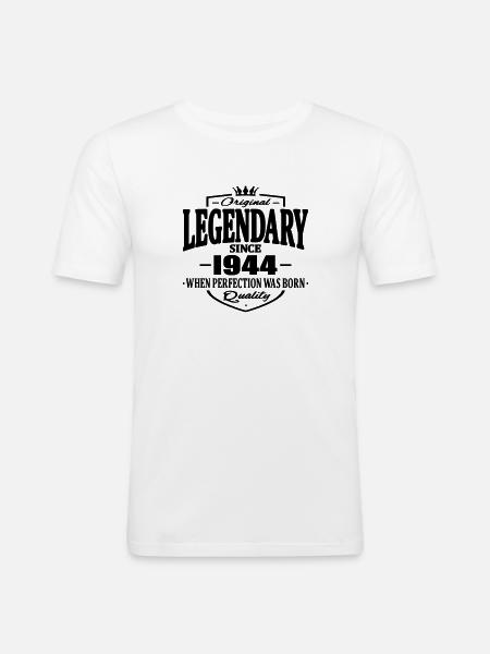 Legendary since 1944 - Men's Slim Fit T-Shirt - white