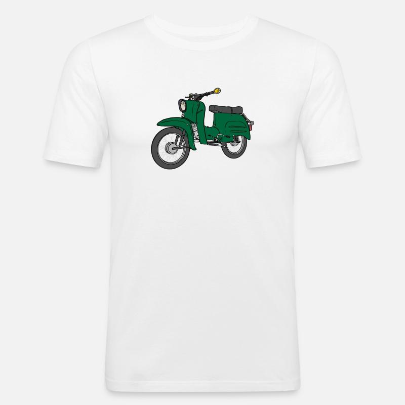 Schwalbe Schwälbchen Simson Suhl - Männer Slim Fit T-Shirt - Weiß