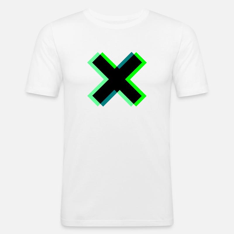 Heraufschrauben - Männer Slim Fit T-Shirt - Weiß