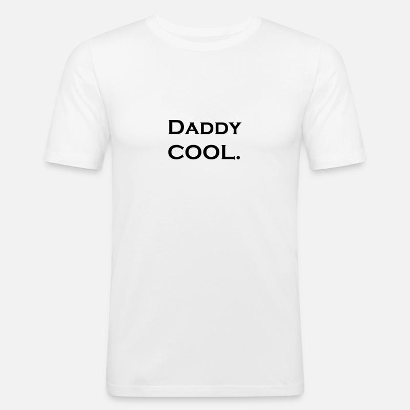 Daddy, please keep it cool! - Men's Slim Fit T-Shirt - white