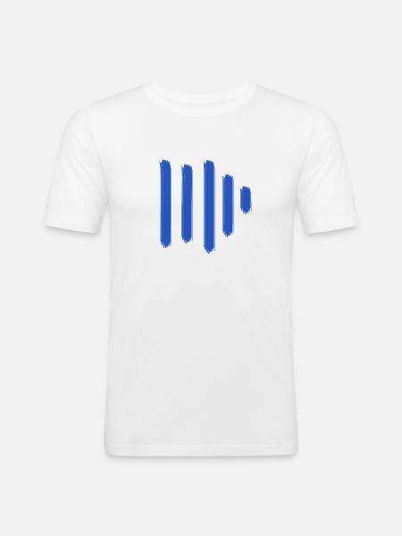 Sound Paint Bars - Men's Slim Fit T-Shirt - white