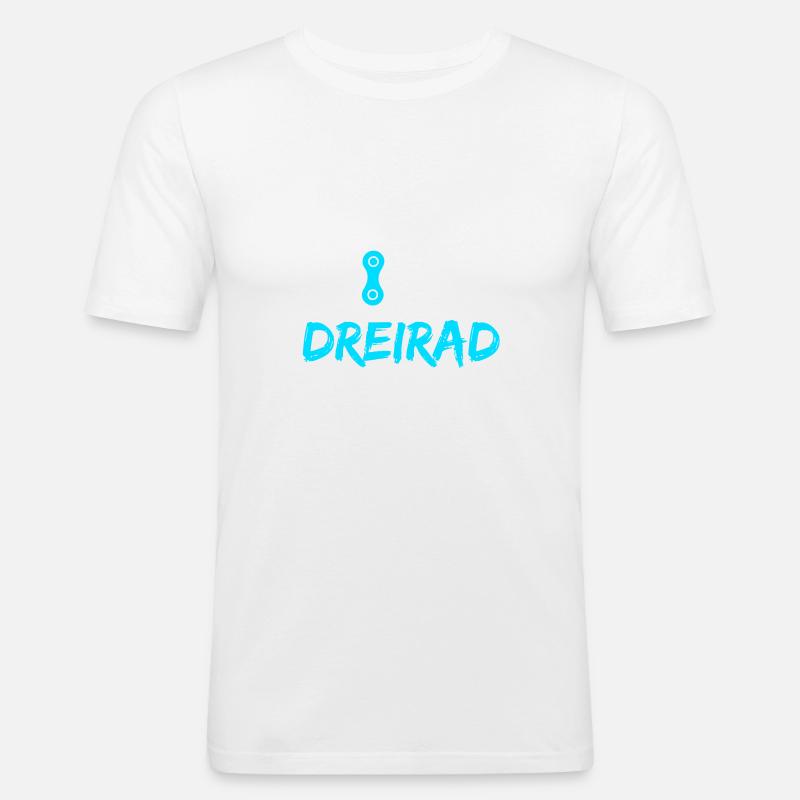 Just ride Dreirad Geschenk - Männer Slim Fit T-Shirt - Weiß