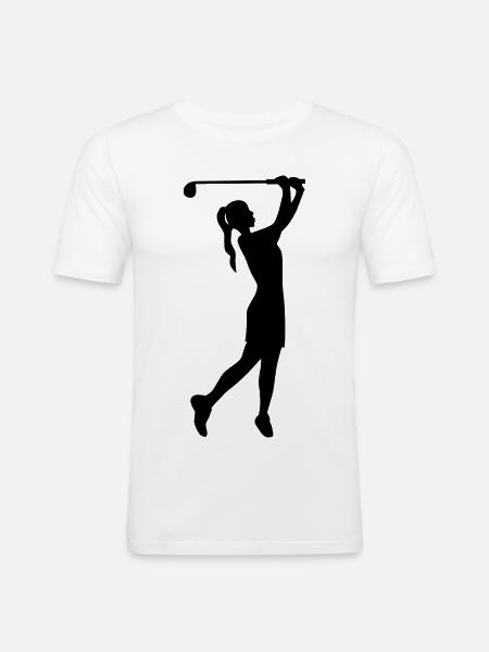 golf - Men's Slim Fit T-Shirt - white