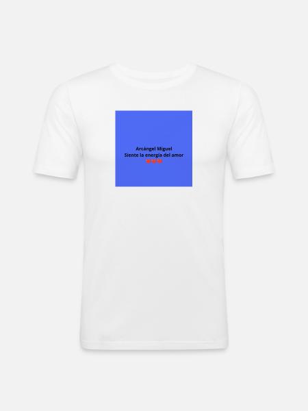 Archangel Michael: Energy of Love - Men's Slim Fit T-Shirt - white