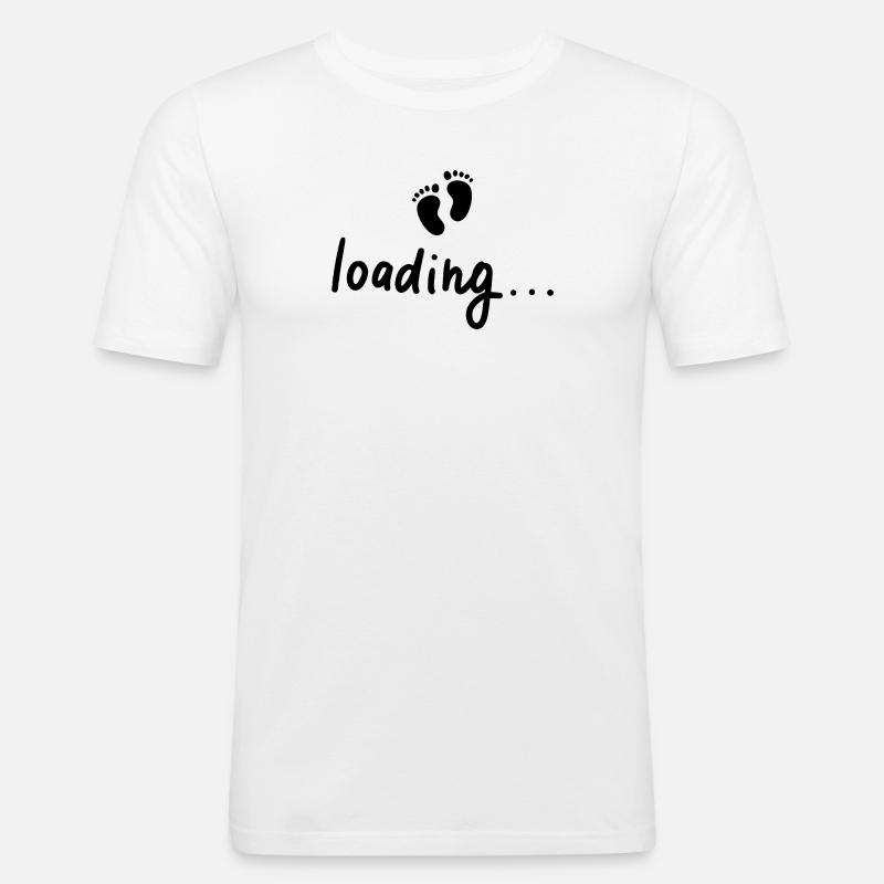 Loading - Men's Slim Fit T-Shirt - white