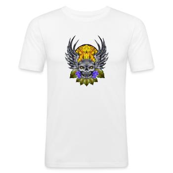crane - T-shirt près du corps Homme - blanc - Devant - Nik (191cm)